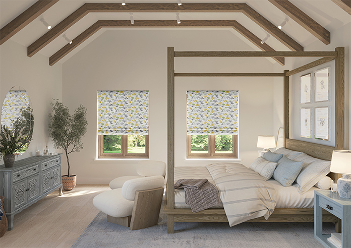 Palm Beach Faux Silk, Nomad - Motorised Roman Blind - Image 8